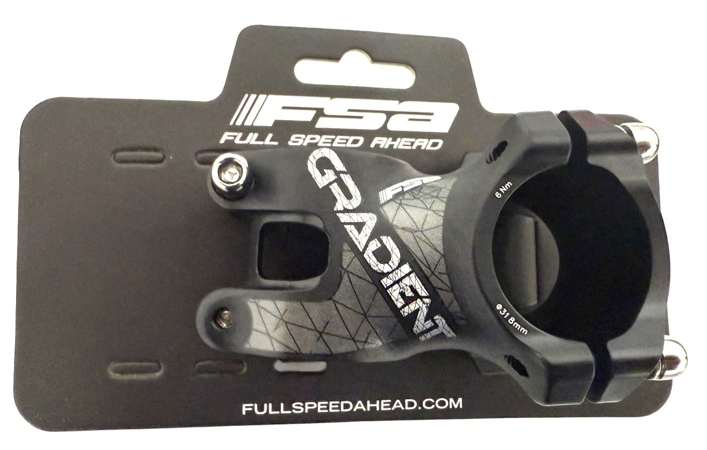 FSA Full Speed Ahead Gradient Threadless Stem 31.8mm 45mm +/-6 Deg 1 1/8″ New