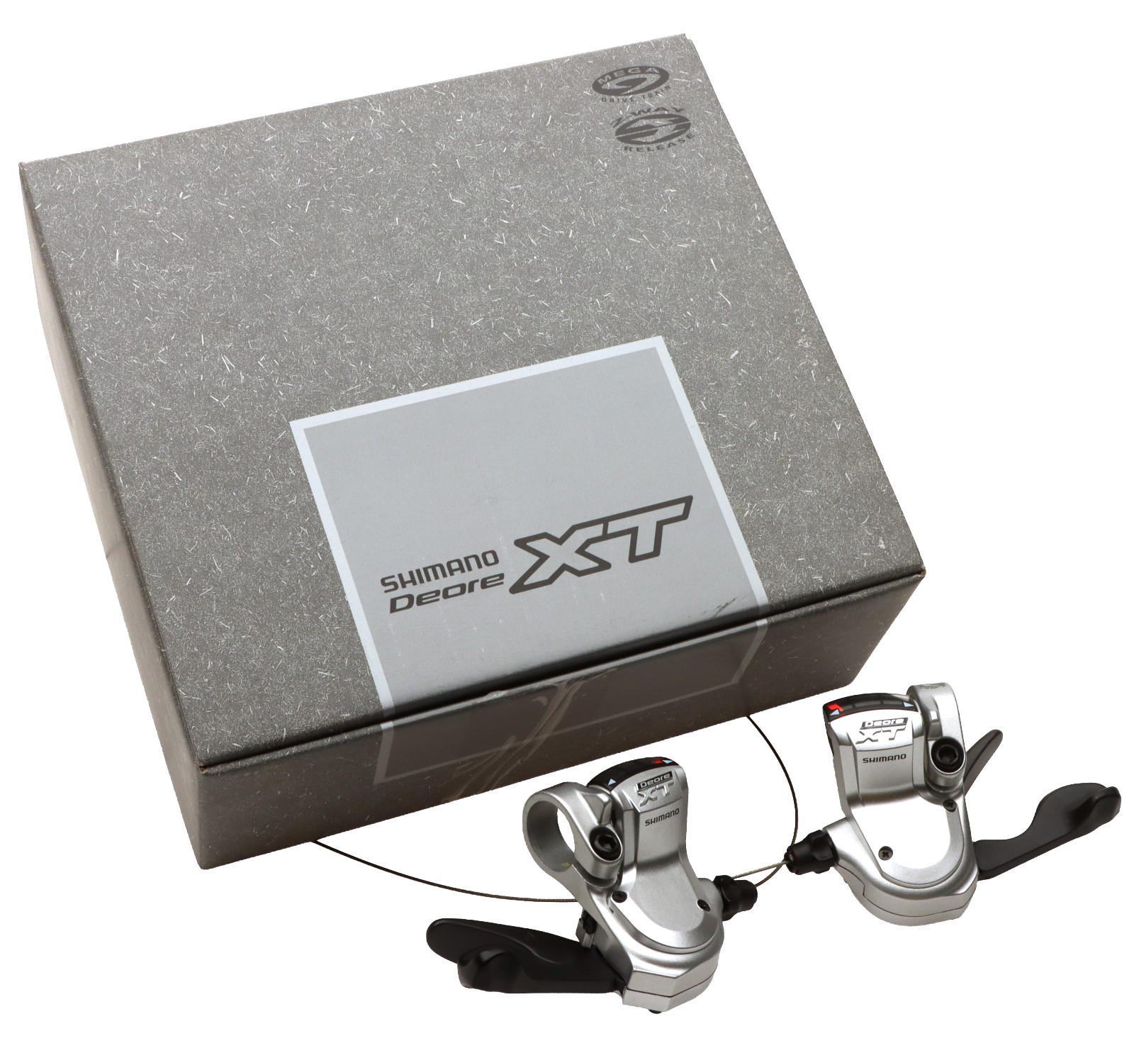 Shimano Deore XT SL-M760 Shifter Levers Set R/L 3x9s Silver NOS