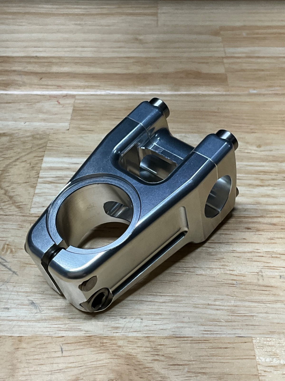 New NOUS NFL BMX FLATLAND STEM 45mm Polished w/Titanium Bolts ULTRALIGHT! 6.1 oz