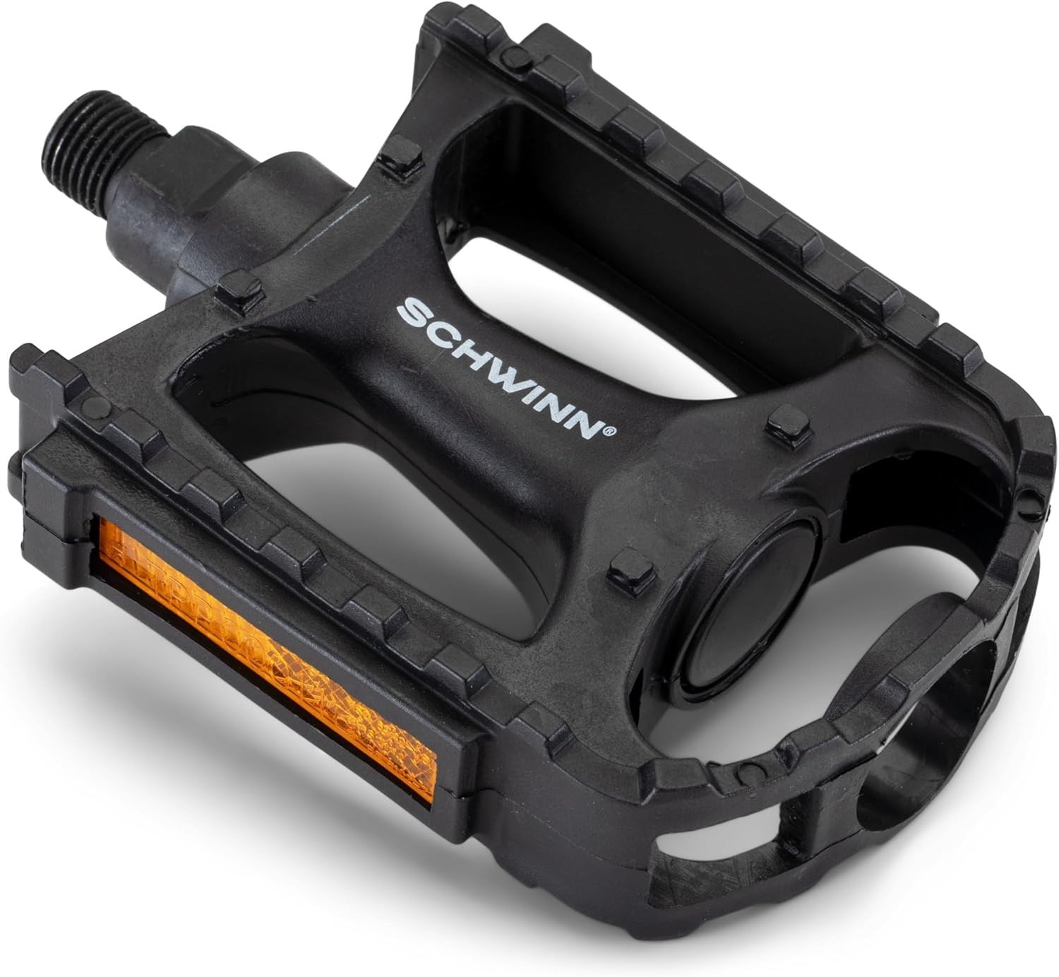 Basic Composite Bike Pedals Set of 2 with Reflectors Lightweight for Most Bik…