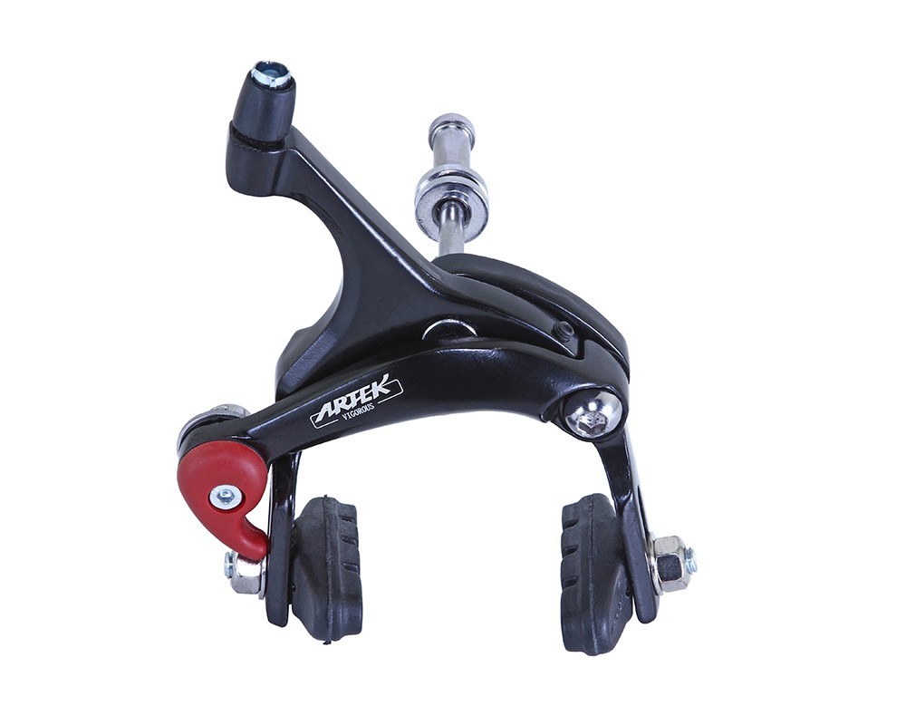 Artek Front Side Pull Bicycle Caliper Brake Alloy 42-52mm Reach Road Bike Black.