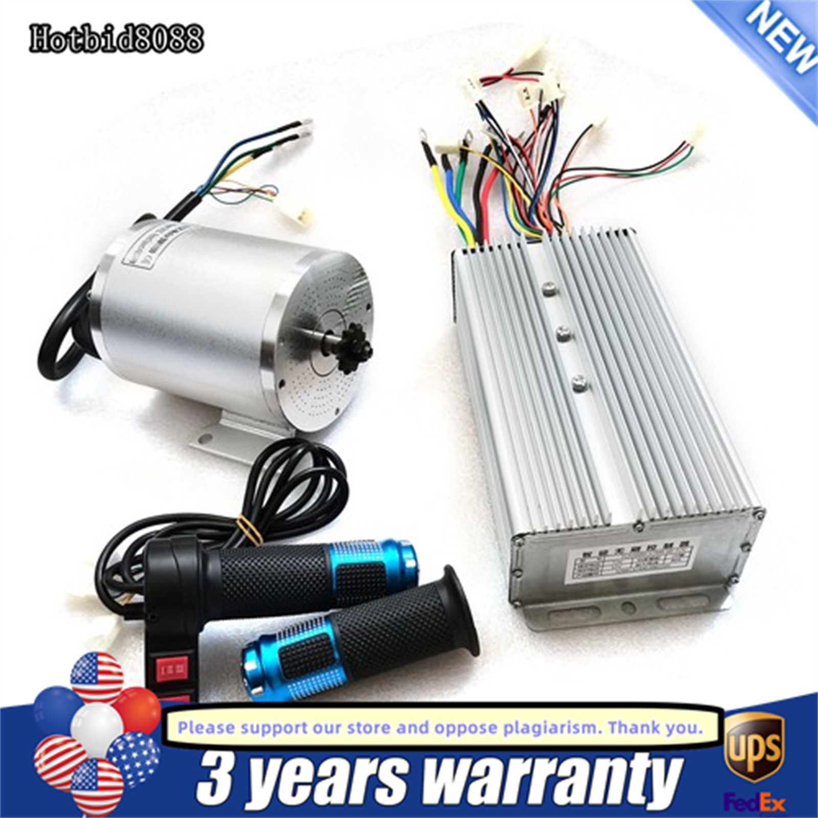 3000W 72V Electric Brushless DC Motor Controller Kit Fit E-Bike Scooter