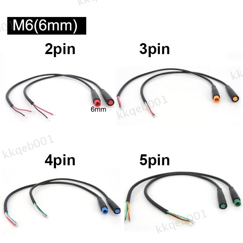 M6 6mm 2 3 4 5 Pin Waterproof Cable Solar Panel Plug Signal Sensor Connector