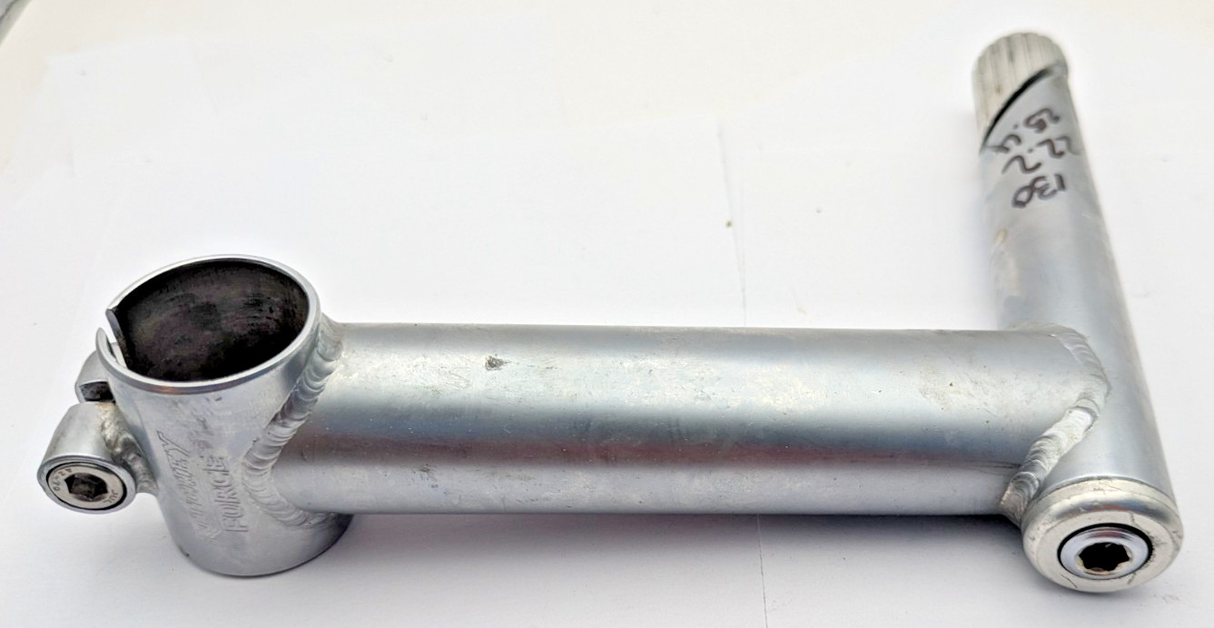 NITTO RITCHEY FORCE 22.2 QUILL STEM 25.4 CLAMP 130MM REACH SILVER CHROMOLY CRMO