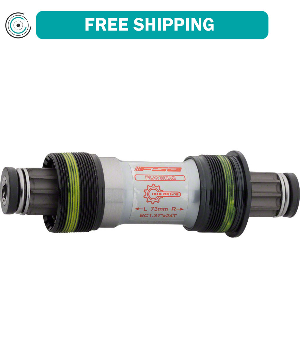 FSA Platinum ISIS Bottom Bracket 73 x 113mm, with M15 Crank Bolts Bicycle