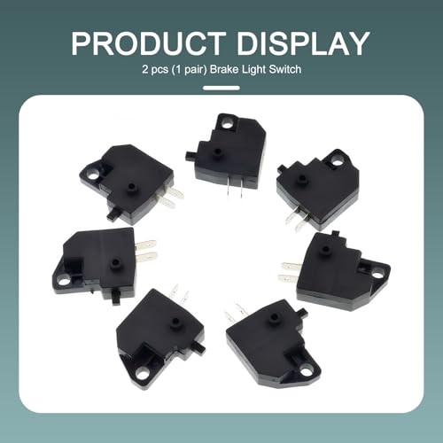 Motorcycle Front Brake Light Stop Switch, Square Type Pump Brake Right Disc