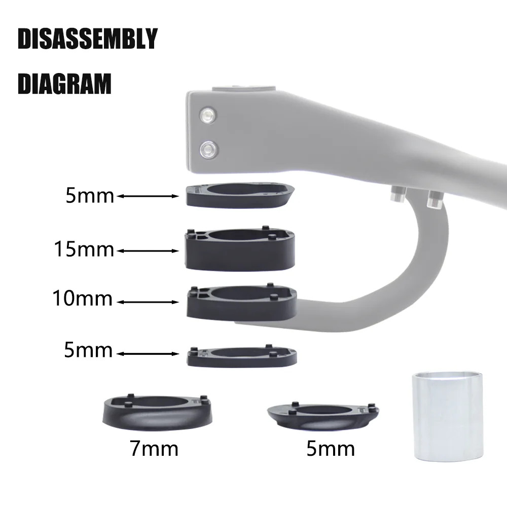 -17° Carbon Road Bike Integrated Drop Bar Supports Internal Cable Routing