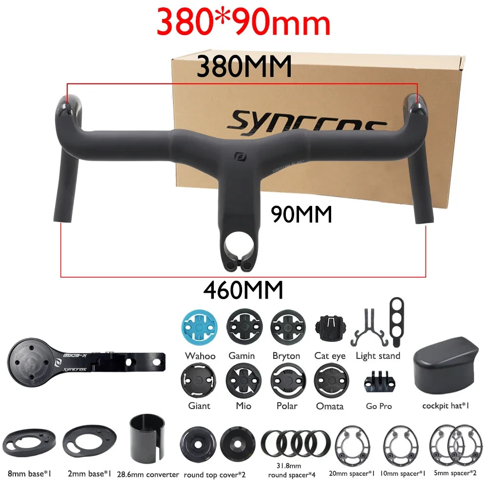Carbon Gravel Bike Integrated 31.8mm for 16° Flare 60/115mm Reach/Drop 70-120mm