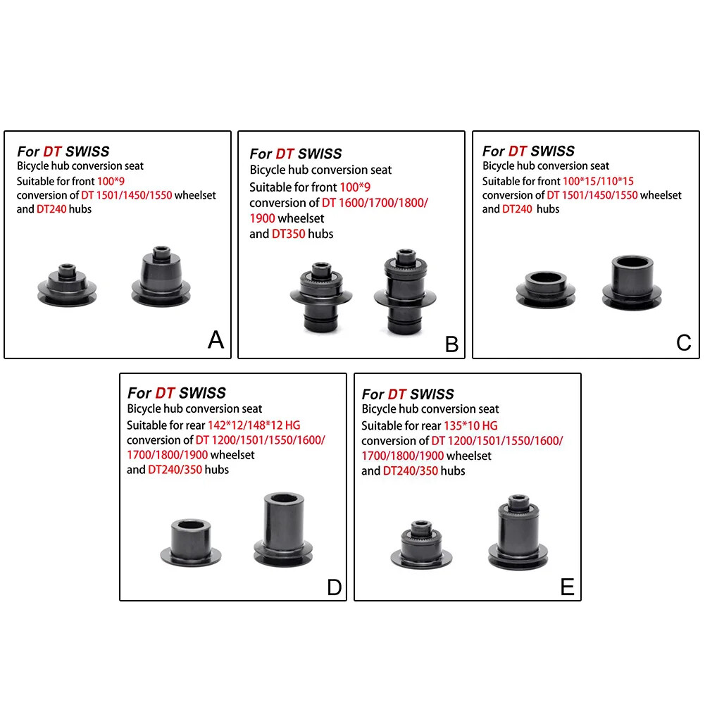1 Pair Hub Conversion Kit Adapter For DT SWISS 240/350/370/X1501/1600/1700/1800
