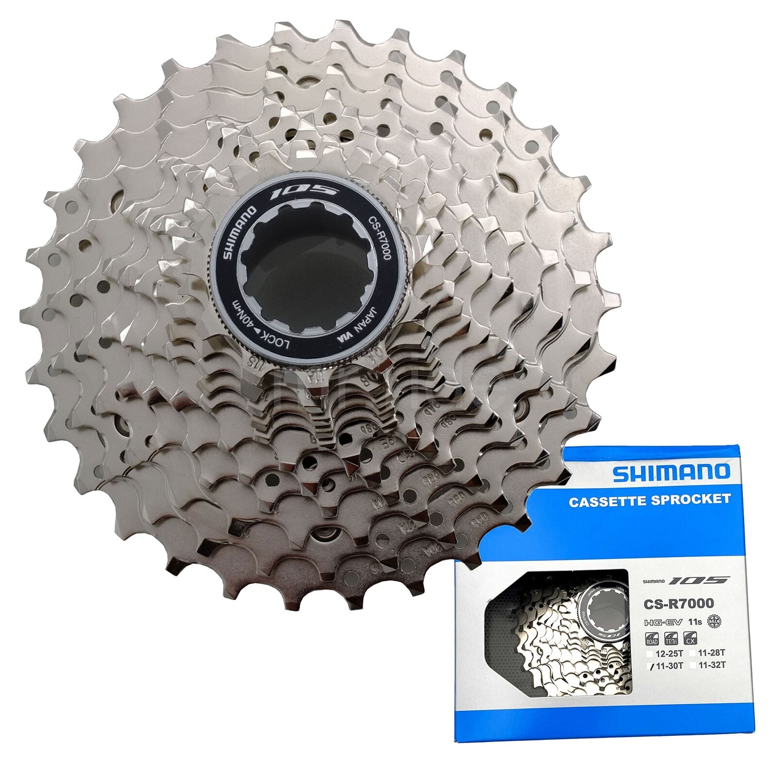 Shimano 105 CS-R7000 Cassette Sprocket 11-30T, 11-Speed