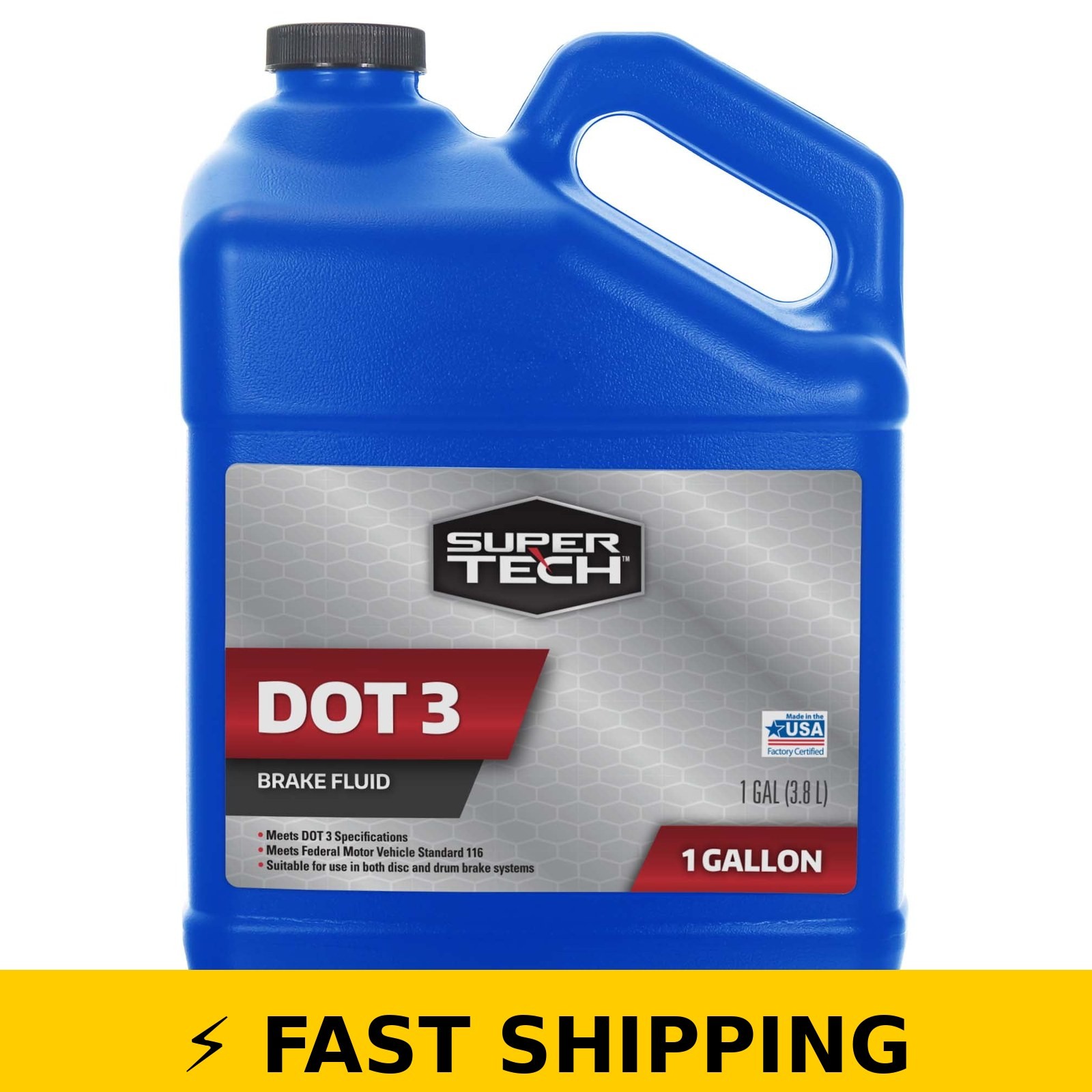 Super Tech DOT 3 Synthetic Brake Fluid 1 Gallon – Automotive Use