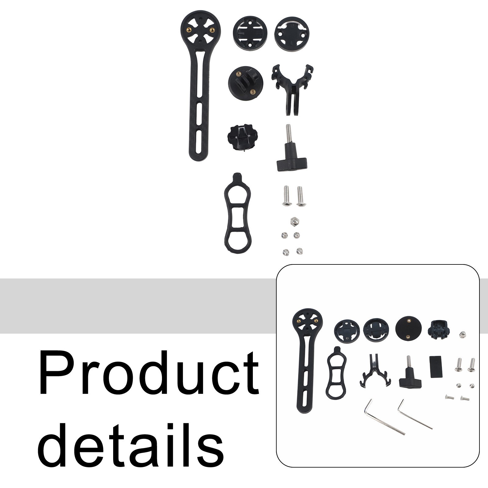 Cycling Accessories Bike Computer Mount 180-Degree Adjustability Light Holder