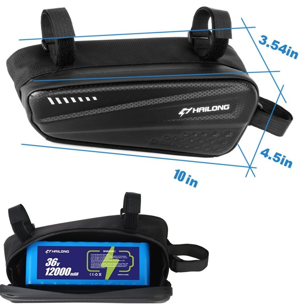 Triangle lithium ion battery 36V 48V 52V Battery with Bag