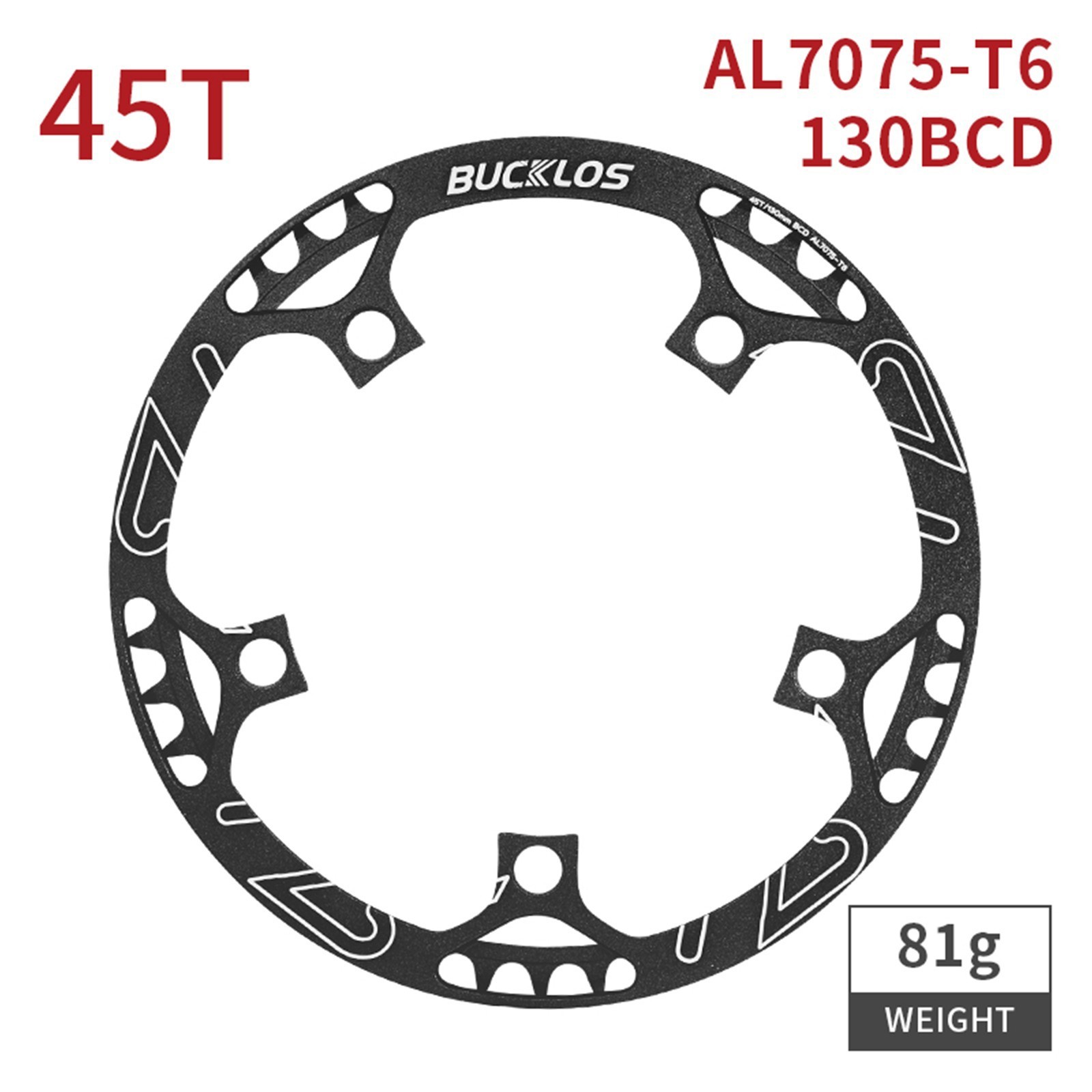 Bicycle Chainring 130BCD 45/47/53/56/58T Sprocket Folding Bike Chainwheel Bolts