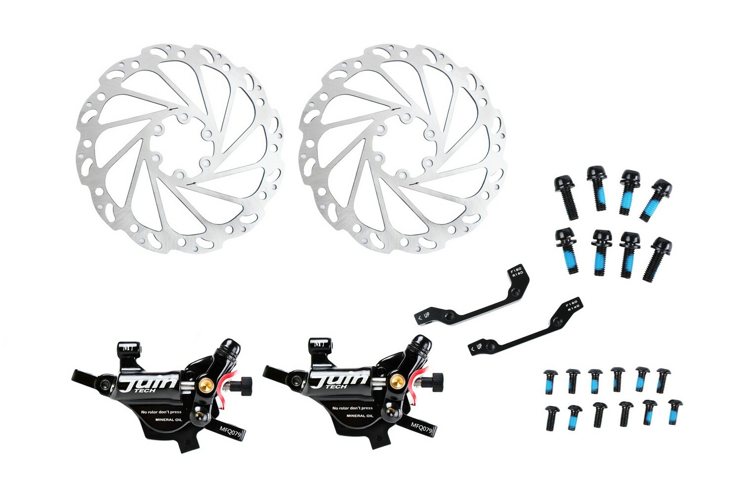 Juin Tech M1 Mountain E-bike Cycling Bike Hydraulic Disc Brake Caliper Set Black