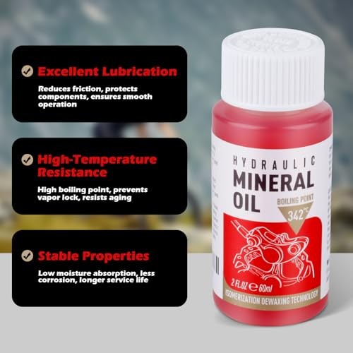 High Performance Mineral Oil Brake Fluid 120ml for Shimano, Tektro and TRP