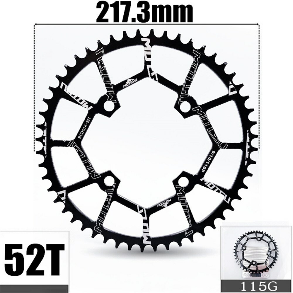 104BCD 40/42/44/46/48/52T MTB Bicycle Chainwheel MTB Bike Narrow Wide Chainring