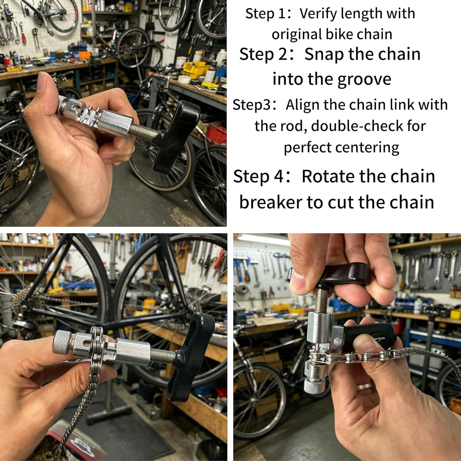 Bike Chain Kit, 6/7/8 Speed Chain Tool & Bicycle Chain Replacement Kit, 1/2×3…