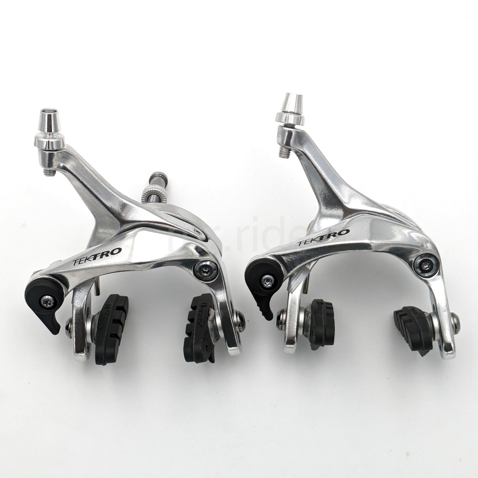 TEKTRO R313 Dual Pivot Caliper Brake Set 39-52mm,Front+Rear for 28C Tire, Silver