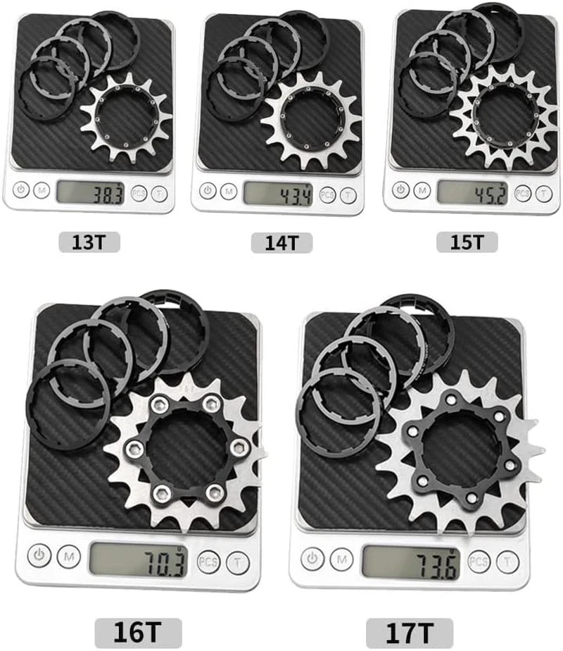 Single Speed Conversion Kit 14T Cassette Spacer Set Bike Parts