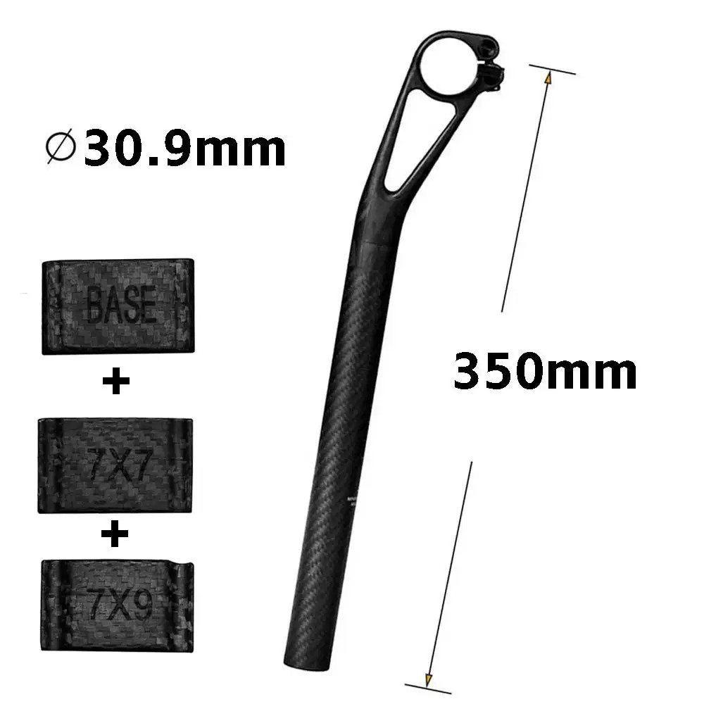 ELITA ONE Carbon Fiber Bike Seatpost 27.2/30.9/31.6mm MTB Road Titanium Screws