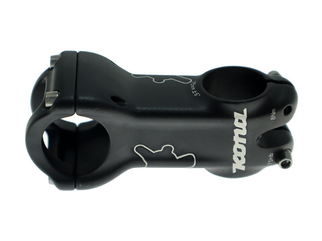 Kona 4-bolt Road Mountain Bike Stem 1 1/8″ x 31.8mm x 75mm x +/-6° Black