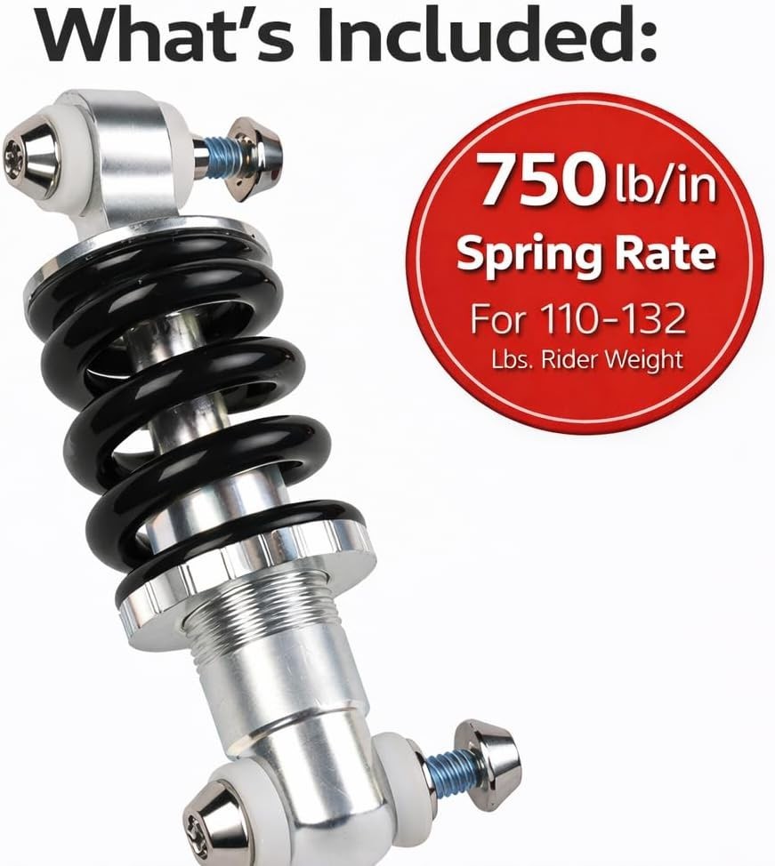Universal Fit 150mm Rear Shock Absorber for Mountain Bikes – Alloy Steel Design