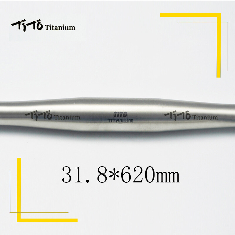 Titanium Flat Handle Bar 25.4/31.8*580-740mm-Mountain Bike/MTB Double Butted Ti