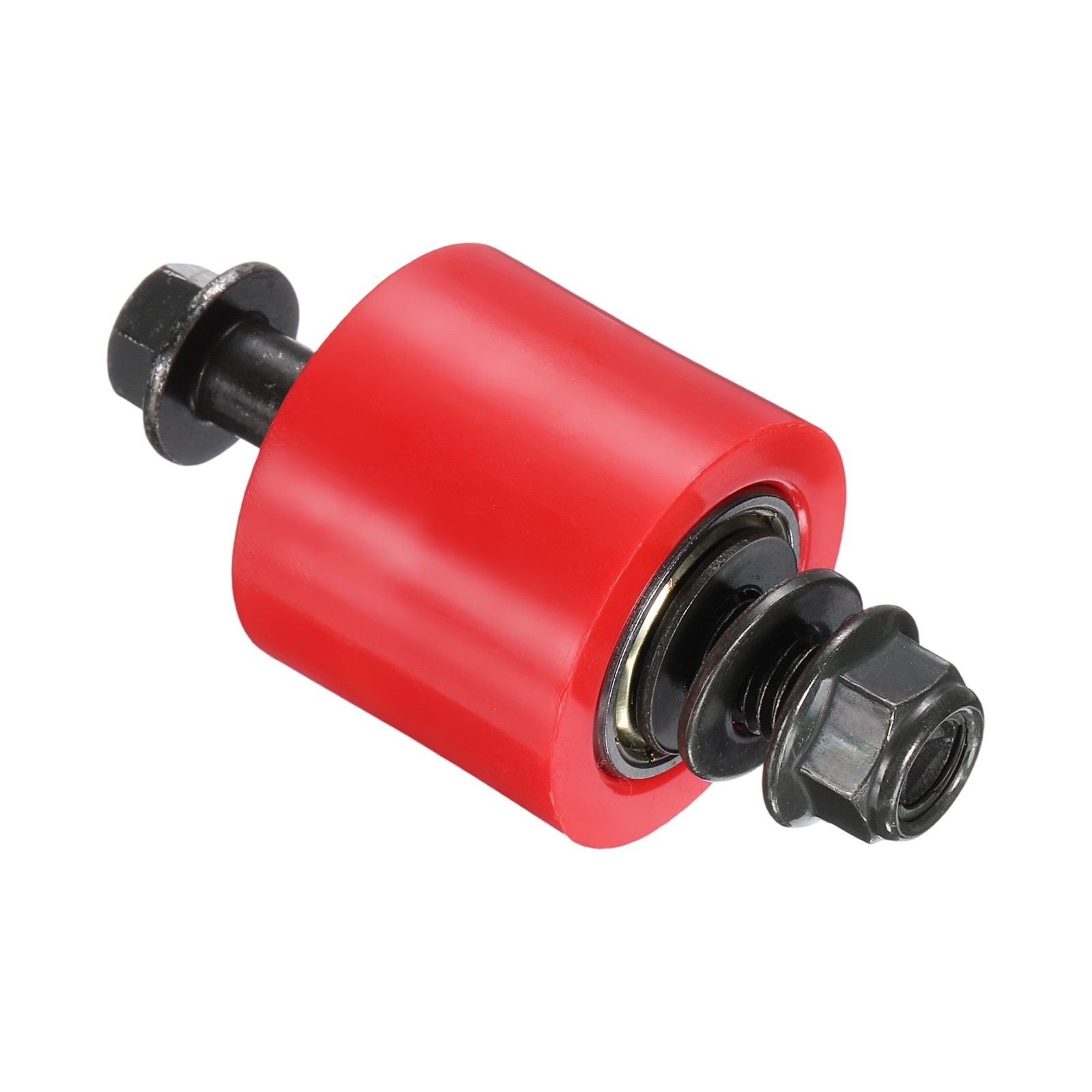 10mm Roller Pulley Tensioner Nylon Cylinder Guide Wheel Set Red