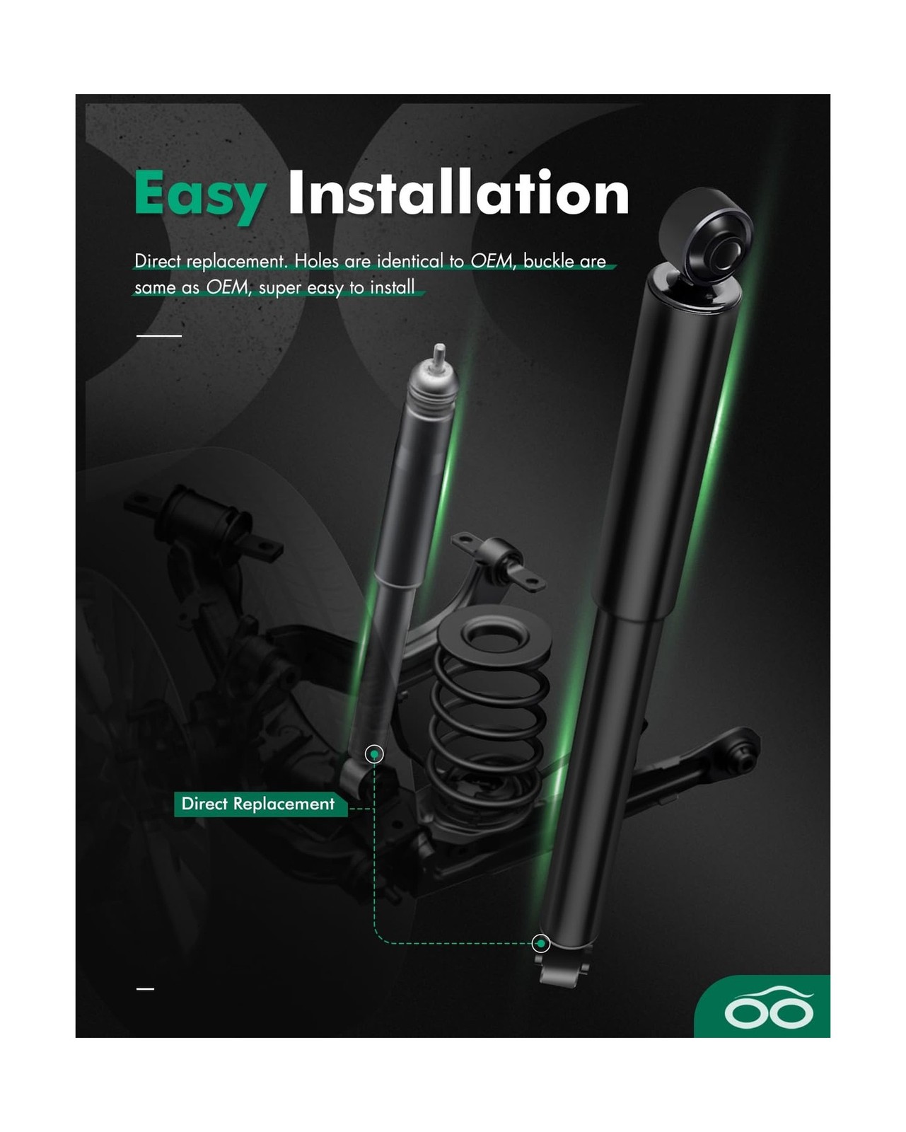 Shocks,SCITOO Front Rear Gas Struts Shock Absorbers Accessories Fit for 2000 …