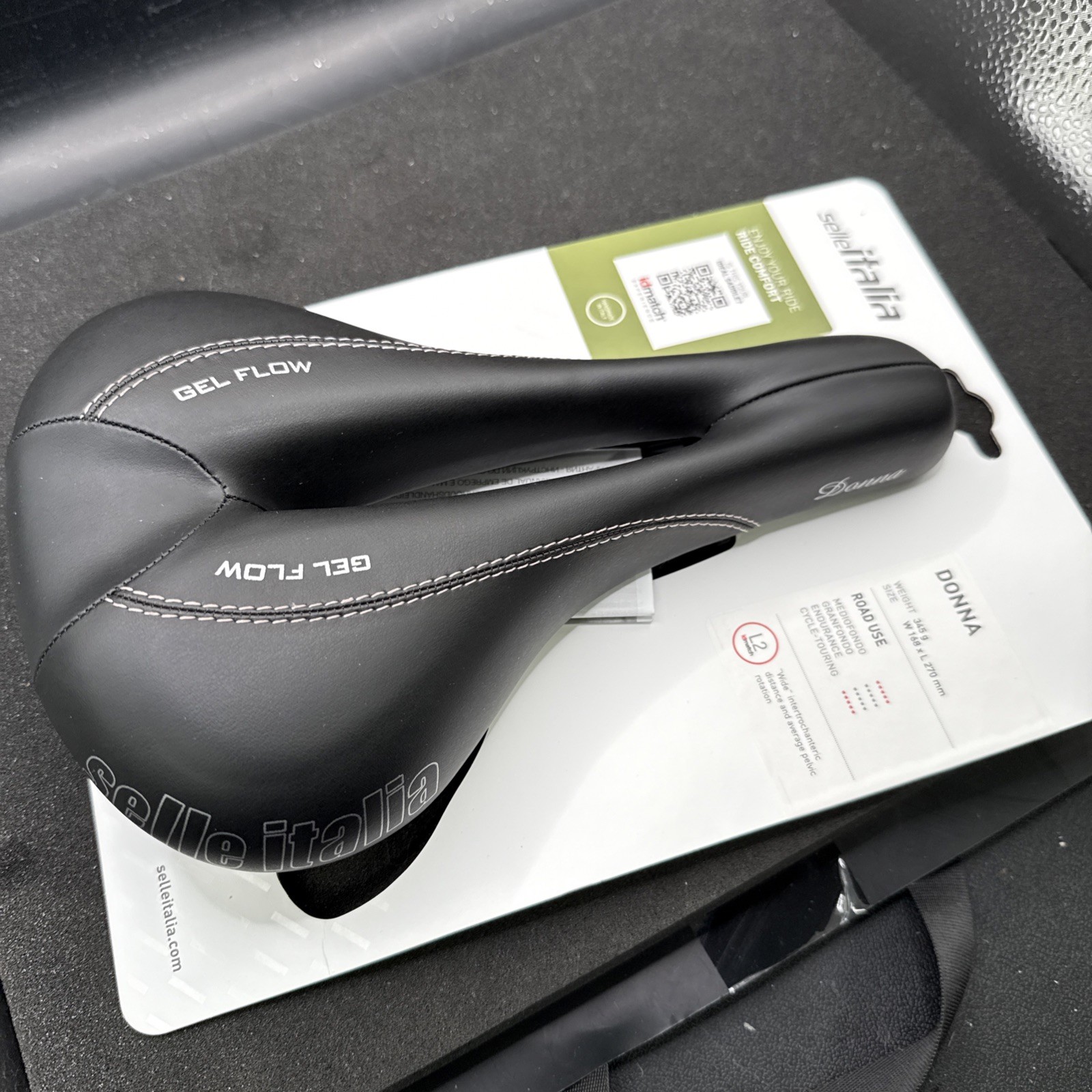 Selle Italia Donn Gel Flow Cycling Saddle Seat 168mm L2 (9419-33)