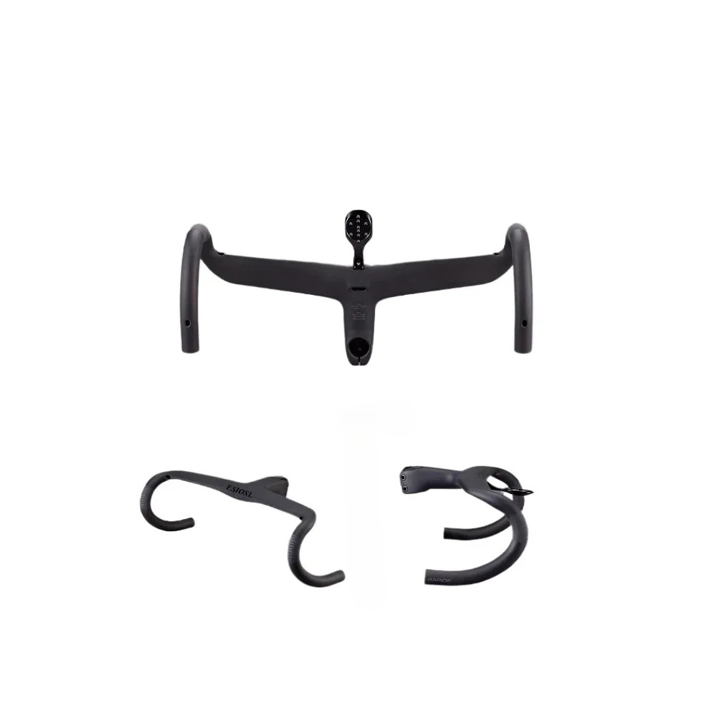 Carbon Internal Cable Routing Di2 Cockpit Handlebar and Stem for Road Bicycle