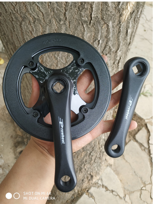 KIDS Child Bike Crank Alloy Aluminum Crankset with Protect Cover
