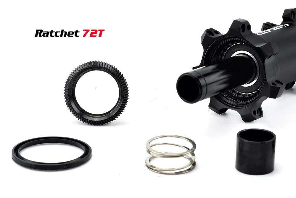 Road Bike Hub Center Lock Disc Straight Pull 24H Ratchet 72T Hub for 11 12 Speed
