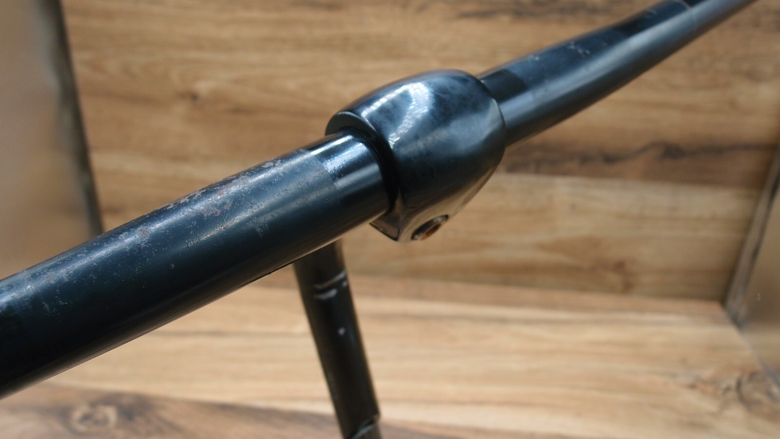 1991 MTB steel CRMO alloy flat handlebar Hi-Ten by nL + quill stem nL 22.2 mm