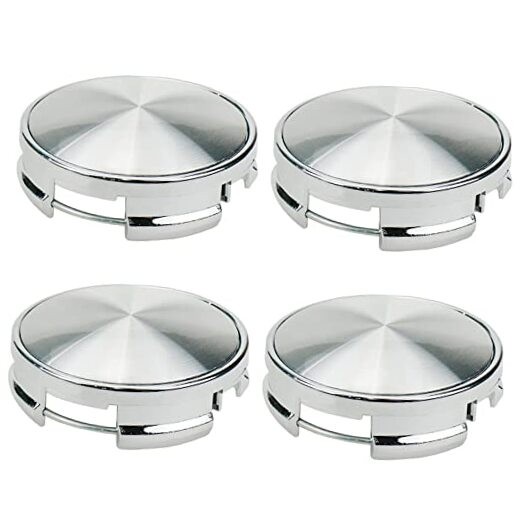 Wheel Center Caps,62mm Rim Hub Center Covers Outer 62MM,Inner 63MM Silver