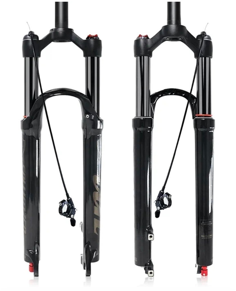 ZTZ Mountain Bike Fork 26″ MTB Suspension Air Fork Rebound Adjust Travel 120mm,