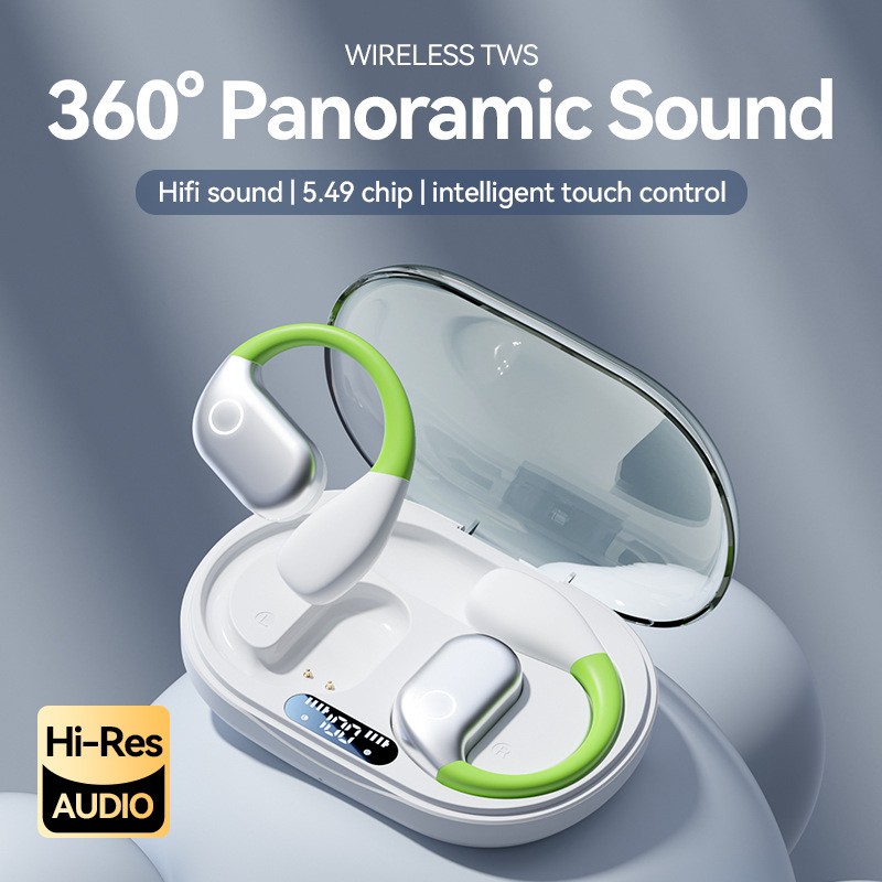 Bluetooth AI Translation Earphones, Language Translator Earbuds Open Ear 2024