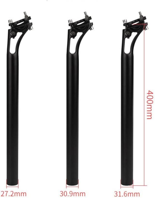 Aurnoet Bike Seatpost Length 400mm Outer Diameter 27.2/30.9/31.6mm, Bicycle S…