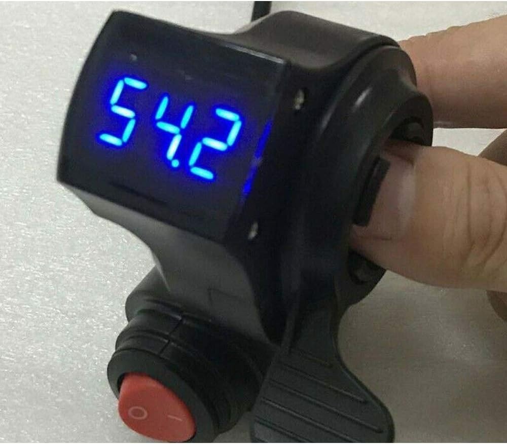 Digital E-Bike Thumb Throttle (12V-72V) with LCD Display for Precise Monitoring