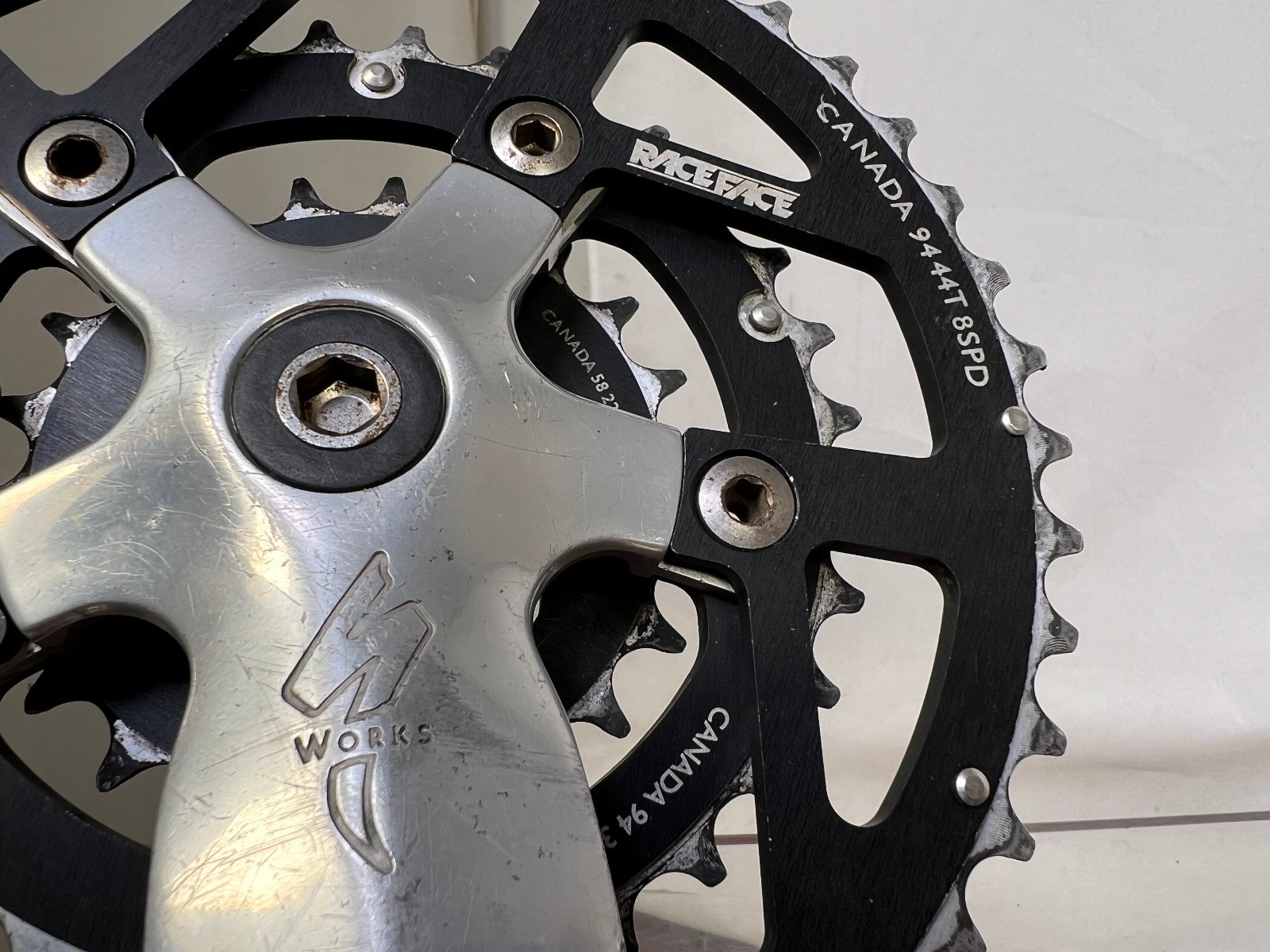 Vintage Specialized Strongarm S-Works 175mm Crankset Race Face Triple Square