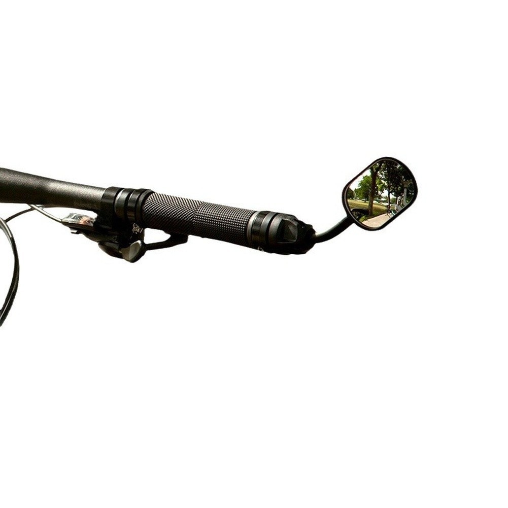 For Commuting Bike Rearview Mirror Telescopic Mount Acrylic Construction