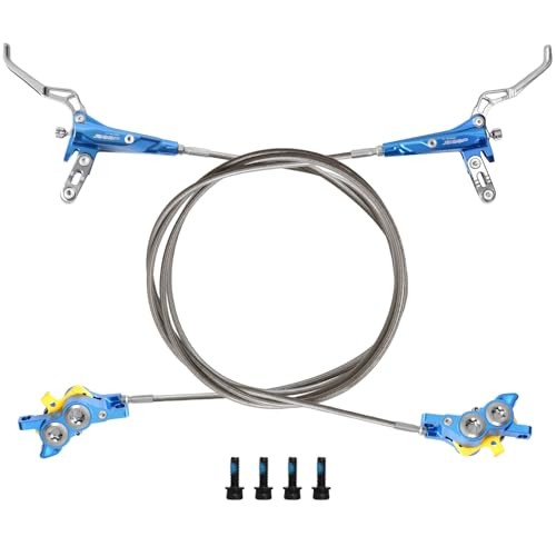 Hydraulic Disc Brake Set, Left Front 1110mm & Right Rear 1610mm, 4 Piston Blue