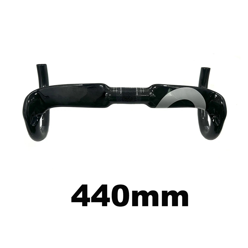 Road Bike Drop Bar Gloss Carbon Handlebar Suitable for 31.8*400/420/440mm