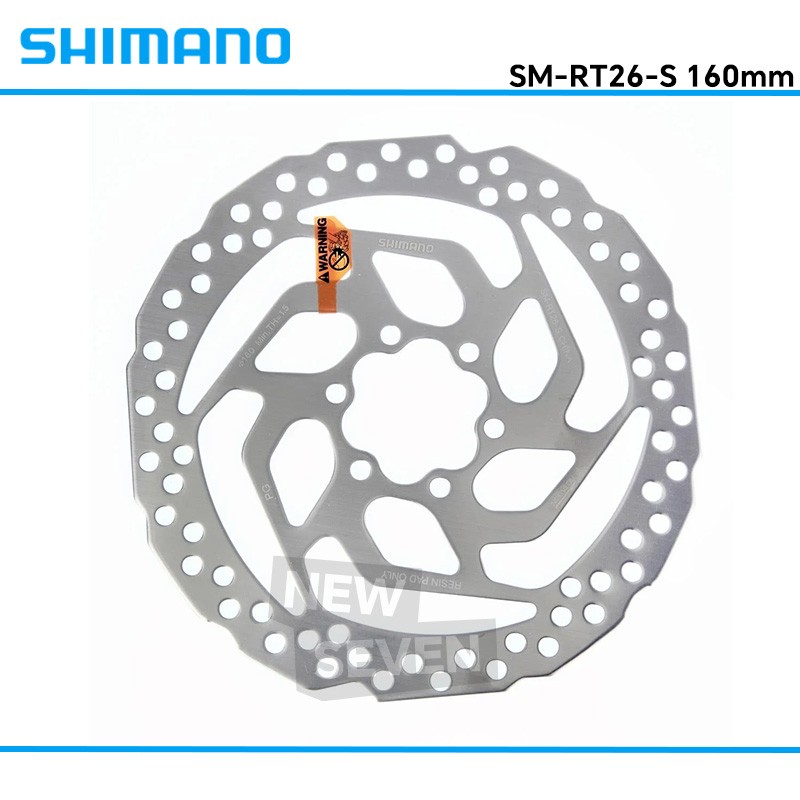 1/2pcs Shimano SM-RT26-S 160mm 6-Bolts Disc Brake Rotor w/ Bolts Washers Resin