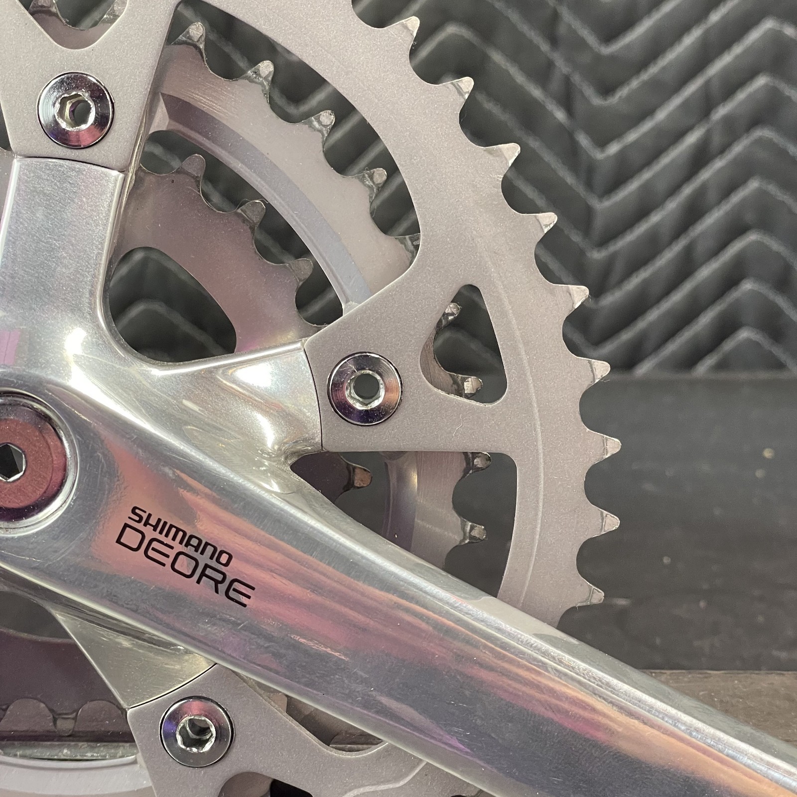 Vintage Shimano Deore MT60 Triple Crankset – 46/36/26 – 175mm – VGC