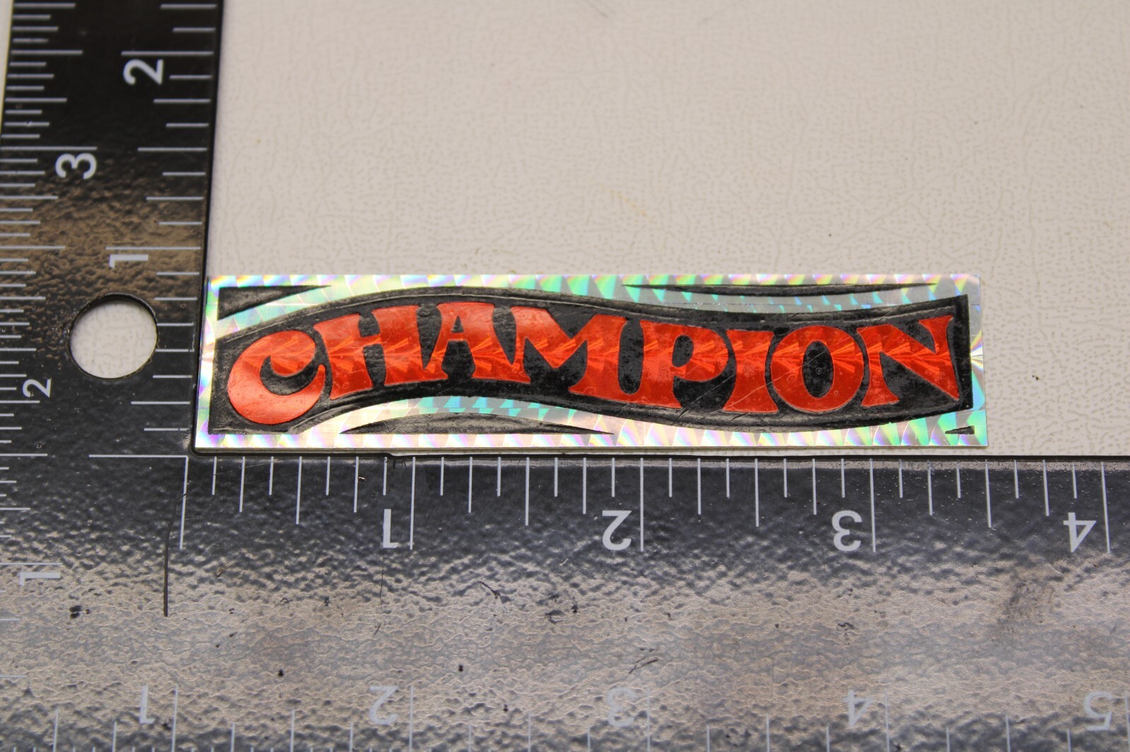 NOS OLD SCHOOL BMX PRISM STICKER DECAL – CHAMPION – STOCK # 80