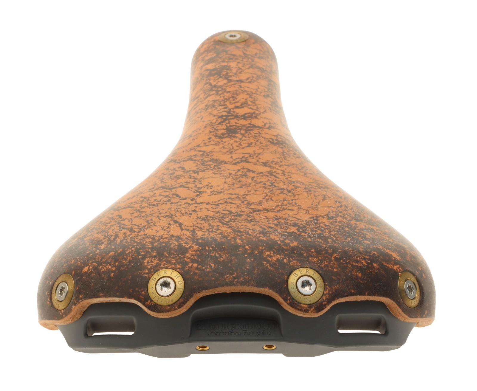 Gilles Berthoud Marie Blanque Saddle Steel Rails Hard Leather Cork NEW NOS