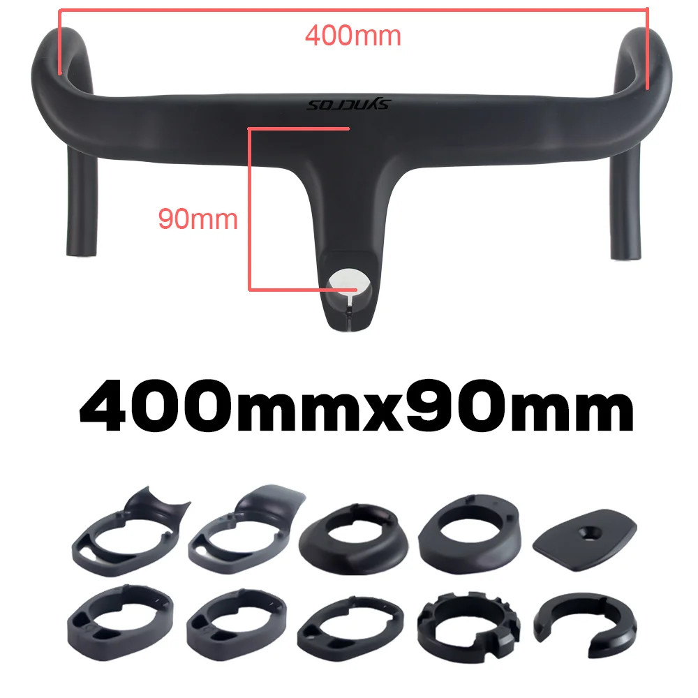 Road Bicycle Integrated Drop Bar Carbon 28.6mm Internal Routing with Spacers