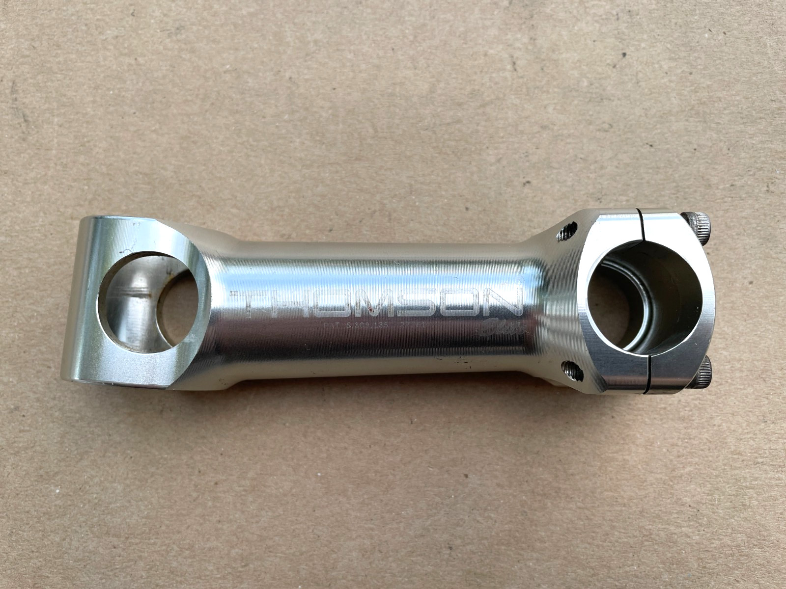 Thomson SM-E104 5 degree 130mm stem 25.4 clamp 1 1/8″ Threadless Silver